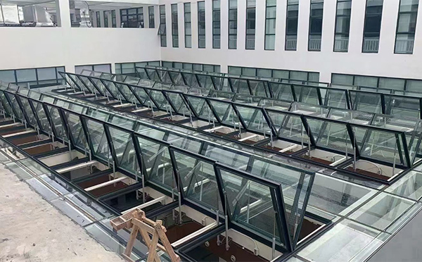 百安科技有限公司近期肃州排烟窗项目案例分享